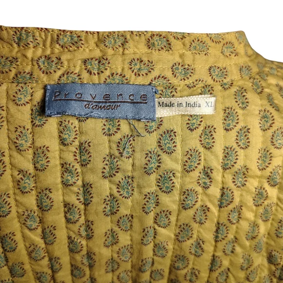 Floral Quilted Jacket in Teal and Coral - Picture 10 of 10